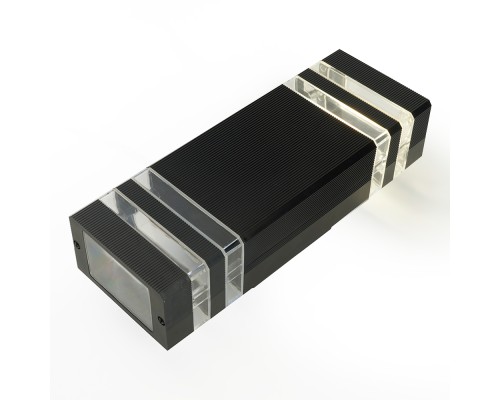 Светильник садово-парковый  Feron.ONE DH0807-P, на стену вверх/вниз,  2*GU10 220-240V, черный пластик