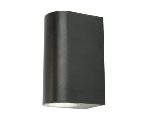 Светильник садово-парковый Feron.ONE DH015-P, на стену, 2*GU10 220-240V, черный пластик