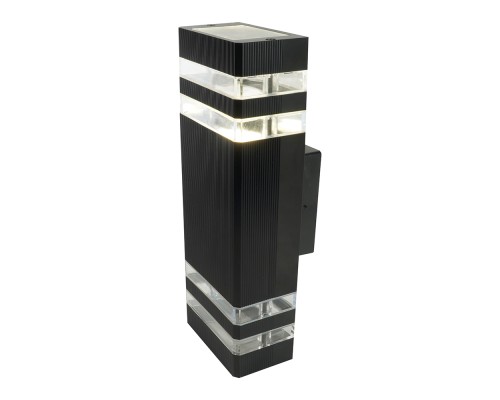 Светильник садово-парковый  Feron.ONE DH0807-P, на стену вверх/вниз,  2*GU10 220-240V, черный пластик