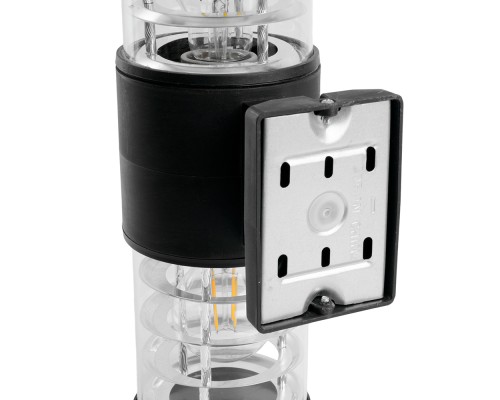 Светильник садово-парковый Feron.ONE DH0802-P, на стену вверх/вниз,  E27 230V, черный пластик