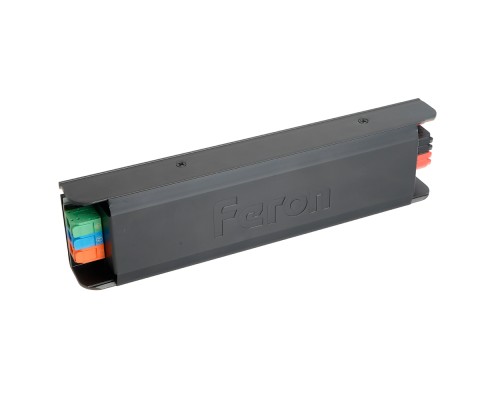 Трансформатор электронный для светодиодной ленты с плавным пуском и диммированием 400W 24V IP20, клипсы, LB004