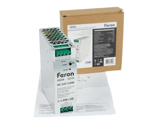 Трансформатор электронный для светодиодной ленты 48W 24V ( ультратонкий драйвер), LB001