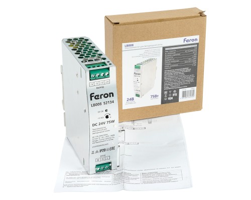 Трансформатор электронный для светодиодной ленты 48W 24V ( ультратонкий драйвер), LB001