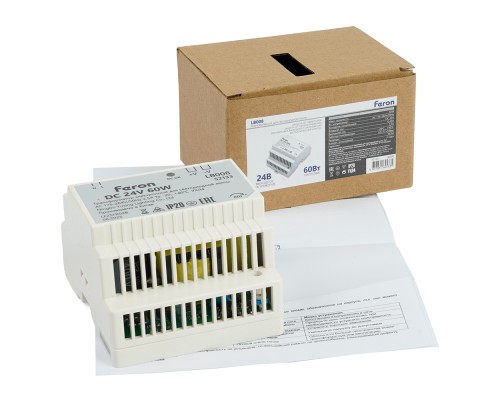 Трансформатор электронный для светодиодной ленты 48W 24V ( ультратонкий драйвер), LB001