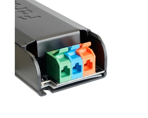 Трансформатор электронный для светодиодной ленты с плавным пуском и диммированием 100W 24V IP20, клипсы, LB004