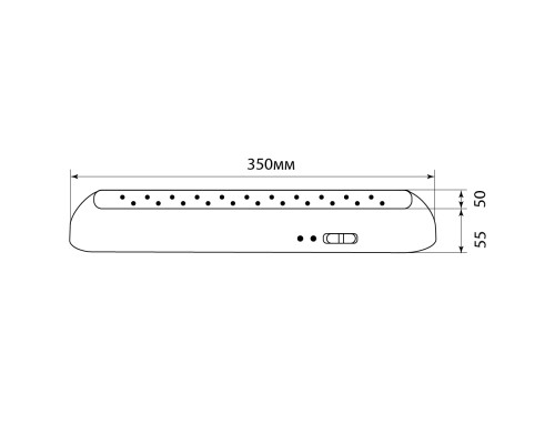 Светильник аккумуляторный, 22 LED AC/DC, белый, EL14