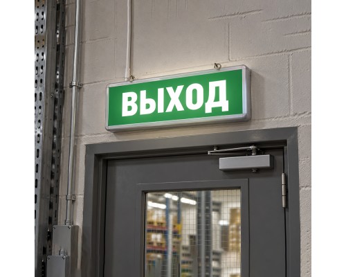 Самоклеящаяся этикетка INFO EL001 ВЫХОД 330х120мм
