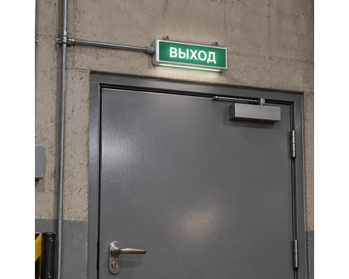 Самоклеящаяся этикетка INFO EL001 ВЫХОД 330х120мм