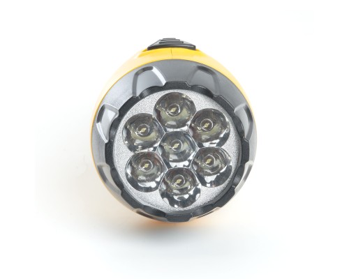 Аккумуляторный ручной фонарь Feron TH2294 (TH93B) 7 LED DC желтый