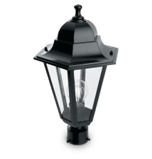 Светильник садово-парковый Feron 6203/PL6203 шестигранный на столб 100W E27 230V, черный