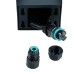 Розетка уличная Feron TM200, 220-230V, 16A, IP44, 70*70*300мм, черный