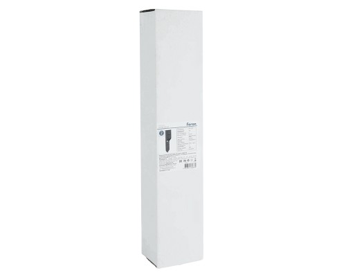 Розетка уличная Feron TM201, 220-230V, 16A, IP44, 70*60*380мм, черный