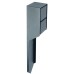 Розетка уличная Feron TM201, 220-230V, 16A, IP44, 70*60*380мм, черный