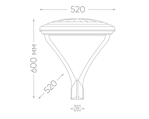 Светильник уличный FERON, SP7020, 50W 5000lm 5000K, серый