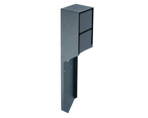 Розетка уличная Feron TM201, 220-230V, 16A, IP44, 70*60*380мм, черный
