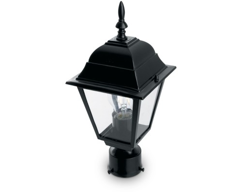 Светильник садово-парковый Feron 4103/PL4103 четырехгранный на столб 60W E27 230V, черный
