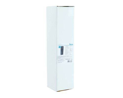 Розетка уличная Feron TM200, 220-230V, 16A, IP44, 70*70*300мм, черный