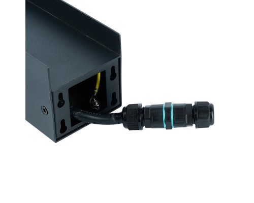Розетка уличная Feron TM200, 220-230V, 16A, IP44, 70*70*300мм, черный