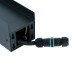 Розетка уличная Feron TM200, 220-230V, 16A, IP44, 70*70*300мм, черный