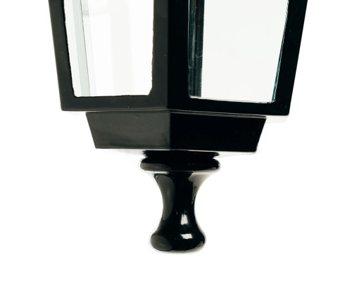 Светильник садово-парковый Feron 6102/PL6102 шестигранный на стену вниз 60W E27 230V, черный