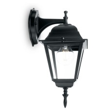 Светильник садово-парковый Feron 4102/PL4102 четырехгранный на стену вниз 60W E27 230V, черный