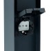 Розетка уличная Feron TM200, 220-230V, 16A, IP44, 70*70*300мм, черный