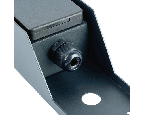 Розетка уличная Feron TM201, 220-230V, 16A, IP44, 70*60*380мм, черный