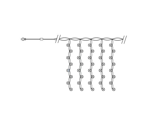 Светодиодная гирлянда Feron CL21 занавес, статичная, 3*2м  + 3м 230V синий c питанием от сети, прозрачный шнур