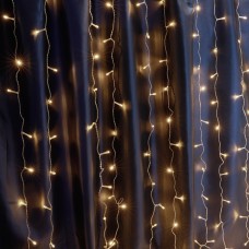 Светодиодная гирлянда Feron CL21 занавес 3*2м  + 3м 2700К статичная, c питанием от сети 230V, белый шнур