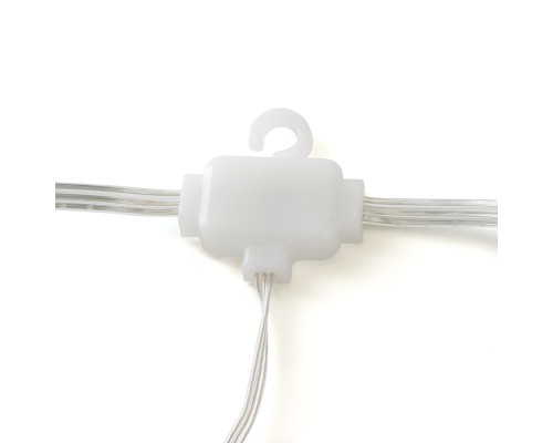 Светодиодная гирлянда Feron CL28 занавес Водопад  3*3м  + 3м 230V Мультиколор с контроллером, c питанием от сети, прозрачный шнур