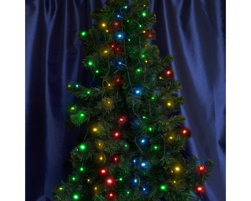 Светодиодная гирлянда Feron CL93 15 веток (5м) + 6м 230V мульти c питанием от сети