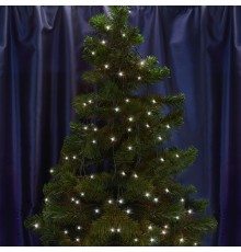 Светодиодная гирлянда Feron CL33 линейная, статичная, 10 м +1.6м 230V 4000K c питанием от сети,  черный шнур