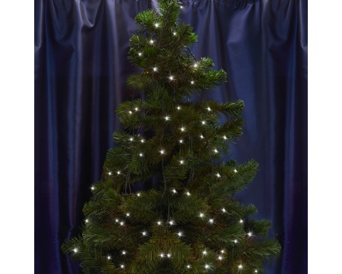 Светодиодная гирлянда Feron CL33 линейная, статичная, 10 м +1.6м 230V 4000K c питанием от сети,  черный шнур