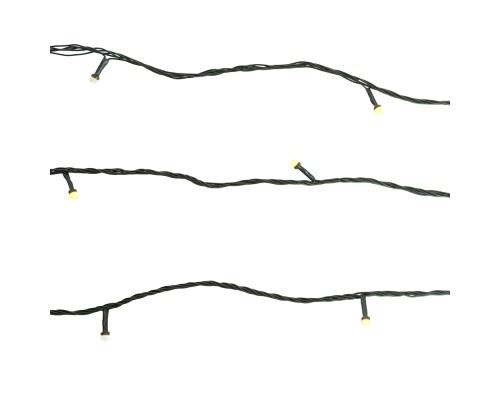 Светодиодная гирлянда на бобине Feron CL98 линейная 50м + 3м 230V 2700К, c питанием от сети, зеленый шнур