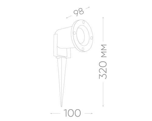 Светодиодный светильник тротуарный (грунтовый) Feron SP3735 7W 4000K 230V IP65