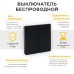 Выключатель беспроводной FERON, TM82 SMART, 230V, 500W, двухклавишный, черный