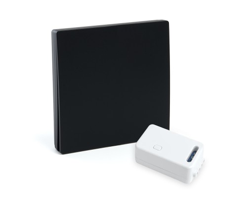 Выключатель беспроводной FERON TM181 230V 500W одноклавишный с радиочастотным контроллером LD100, черный