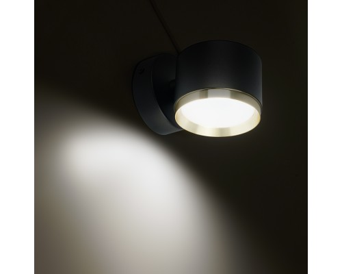 Светильник  настенный Feron HL4598  Barrel DUET 12W, 230V,GX53, черный + золото IP20