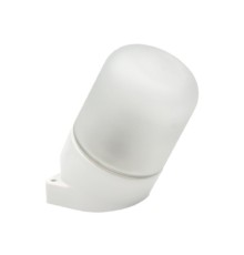 Светильник НББ 01-60-102 129х152х89мм, E27 max 60Вт, наклонный керам. корпус, стекло, IP65, белый