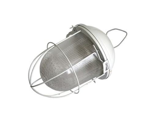 Светильник НСП 41-200-003 345х185х185мм, E27 max 200 Вт, стальной корпус, стекло, решетка, IP54, белый