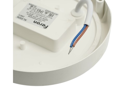 Светильник светодиодный пылевлагозащищённый с ИК-датчиком Feron AL3006 в пластиковом корпусе 12W 4000K 220V IP65 белый