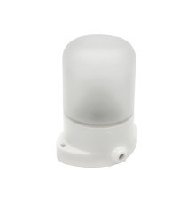 Светильник НББ 01-60-101 112х137х112мм, E27 max 60Вт, прямой керам. корпус, стекло, IP65, белый