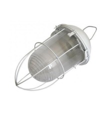 Светильник НСП 02-100-003 313х170х170мм, E27 max 100 Вт, стальной корпус, стекло, решетка, IP54, белый