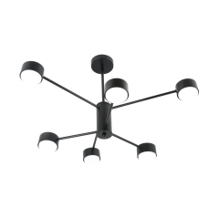 Светильник потолочный GX53 15Wx6, 230V, черный, AL270 GELA  Feron