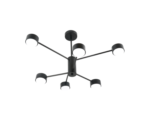 Светильник потолочный GX53 15Wx6, 230V, черный, AL270 GELA  Feron