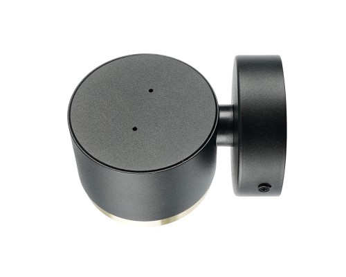 Светильник  настенный Feron HL4598  Barrel DUET 12W, 230V,GX53, черный + золото IP20