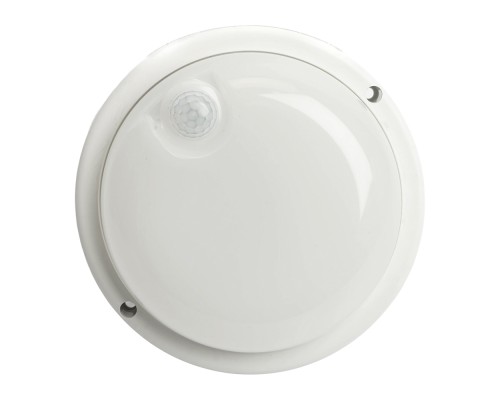 Светильник светодиодный пылевлагозащищённый с ИК-датчиком Feron AL3006 в пластиковом корпусе 12W 4000K 220V IP65 белый