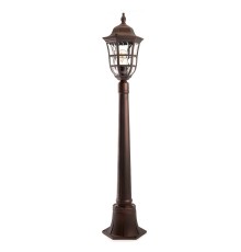 Светильник садово-парковый Feron PL696 столб 60W 230V E27, коричневый