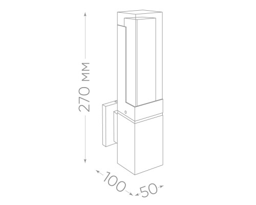Светильник уличный светодиодный Feron DH601, 5W, 250Lm, 4000K, черный
