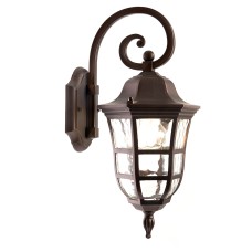 Светильник садово-парковый Feron PL691 на стену вниз 60W 230V E27, коричневый